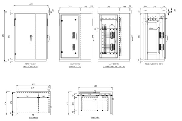 Vỏ tủ PPHT composite 600w